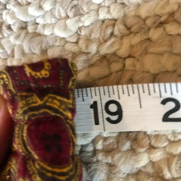 PASSPORT vintage boho brown wide leg trousers S/M - Picture 8 of 13